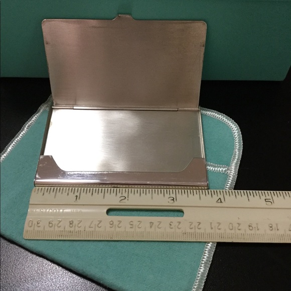 Tiffany & Co. sterling silver 925 Plaid card case - Picture 7 of 8